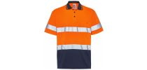 Hi-Vis Day / Night Short Sleeve Cool Breathe Safety Polo
