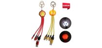 Custom Shape Light Up Charging Cable with Keyring