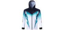 Men's 100% Polyester Sublimated Fishing Hooded Jacket