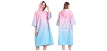 100%Microfibre Sublimation Hooded Change Towel with Zip