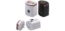 Light-up Universal Plug Travel Adapter With USB