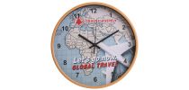 Wood Grain Round Wall Clock
