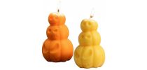 Triple Pumpkin Shape Candles