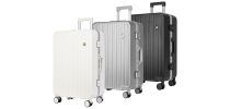 Ribbed ABS suitcase