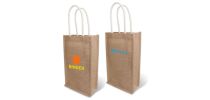 Jute Double Wine Carrier