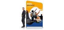 1.5m x 2.3m Inclined Portable Exhibit Display Wall