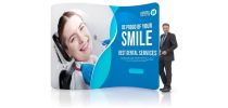 3m S-Shaped Tension Fabric Display Wall