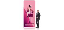 1.5m x 3m Straight Tension Fabric Display Wall
