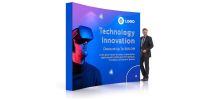 3m Curved Pop Up Display Wall
