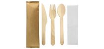 4Pcs Wooden Cutlery