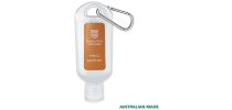 Hand Sanitiser With Carabiner 30Ml Made In Australia