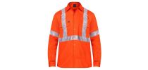 Vented Open Front L/S 3M Tape "X" Design