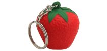Stress Strawberry Key Ring