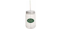Mason Jar 650ml with Silver Tin Lid