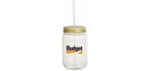Mason Jar 650ml with Gold Tin Lid