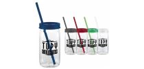Liberty 600ml Square Mason Jar