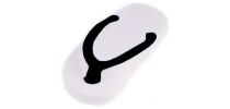 White And Black Stress Thong