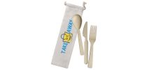 Wheat Straw Utensils In Bag