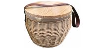 Scotch Wicker Picnic Cooler Basket(round)