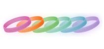 Debossed Glow In The Dark Wristbands