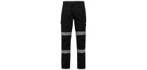 Mens Reflective Stretch Canvas Cargo Pant