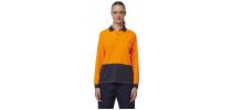 Womens Long Sleeve Hi Vis Polo