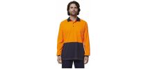 Mens Long Sleeve Hi Vis Polo