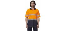 Mens Short Sleeve Hi Vis Taped Polo