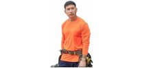 Mens Hi Vis Long Sleeve Tee