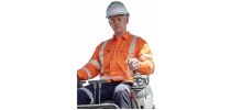 Mens Hi Vis X Back Shirt - Segmented Tape