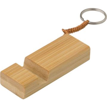Bamboo key chain phone stand Kian
