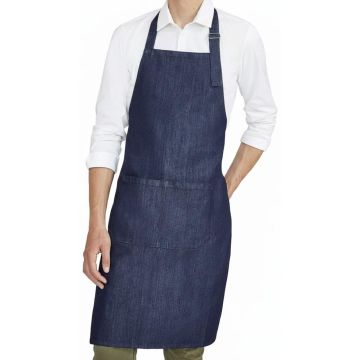 Grant Denim Bib Apron With Pocket