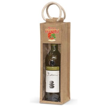 Serena Jute Wine Carrier