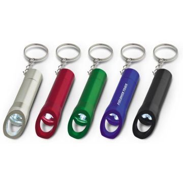 Flashlight Bottle Opener Key Ring