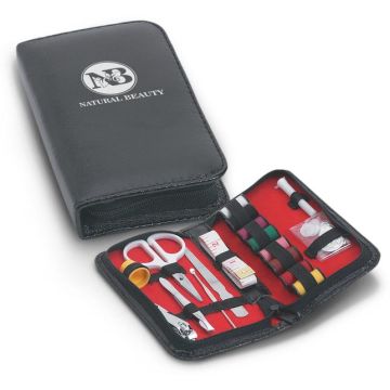 Leather-Look Sewing and Manicure Kit