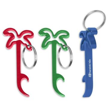 Palm Tree Bottle Opener Key Ring