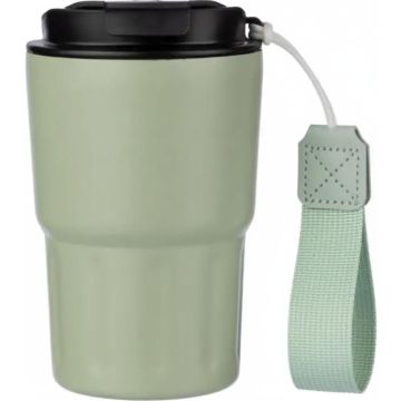 Stainless steel double walled mug Louisa
