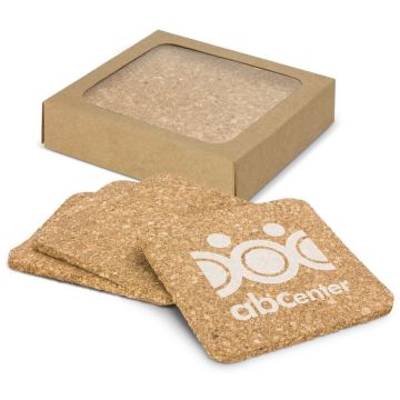 Oakridge Cork Coaster Square Set of 4
