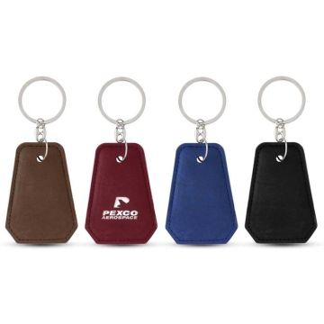 Leatherette Bottle Opener Key Ring