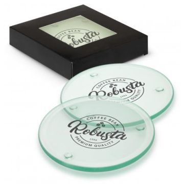 Venice Glass Coaster Set of 4 - Round