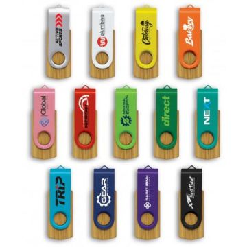 Helix 4GB Bamboo Flash Drive