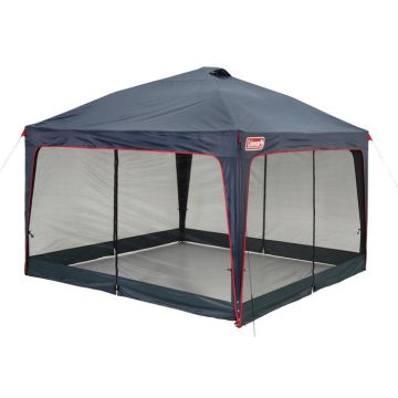 Lighted Portable Gazebo With Mesh Walls 3. 6x3. 6m