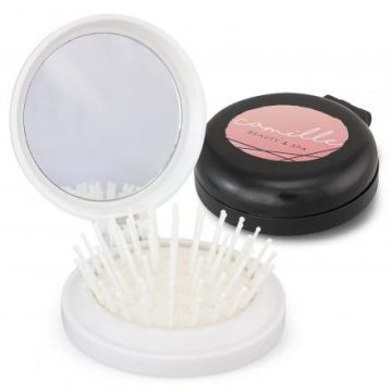 Compact Brush with Mirror