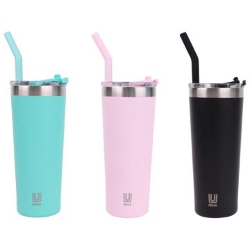 Double Wall Reusable Smoothie & Coffee Tumbler