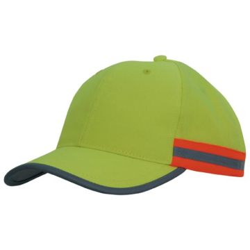 Hi Vis Cap with Reflective Tape