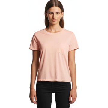 Wo'S Square Pocket Tee