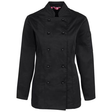 JB's LADIES LONG SLEEVE CHEF'S JACKET