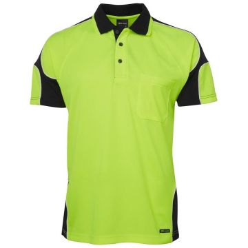 Hi Vis SHORT SLEEVE POLO ARM PANEL