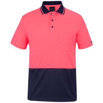 Hi Vis Non Cuff Traditional Polo