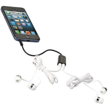 The Range Sound Off Earbuds and Splitter